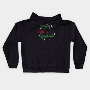 Gun Pilot - AH-64D Apache Reindeer Merry Christmas Kids Hoodie